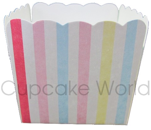 12PCS ROBERT GORDON SQUARE CARNIVAL STRIPES CUPCAKE MUFFIN CUPS 12PCS ROBERT GORDON SQUARE CARNIVAL STRIPES CUPCAKE MUFFIN CUPS